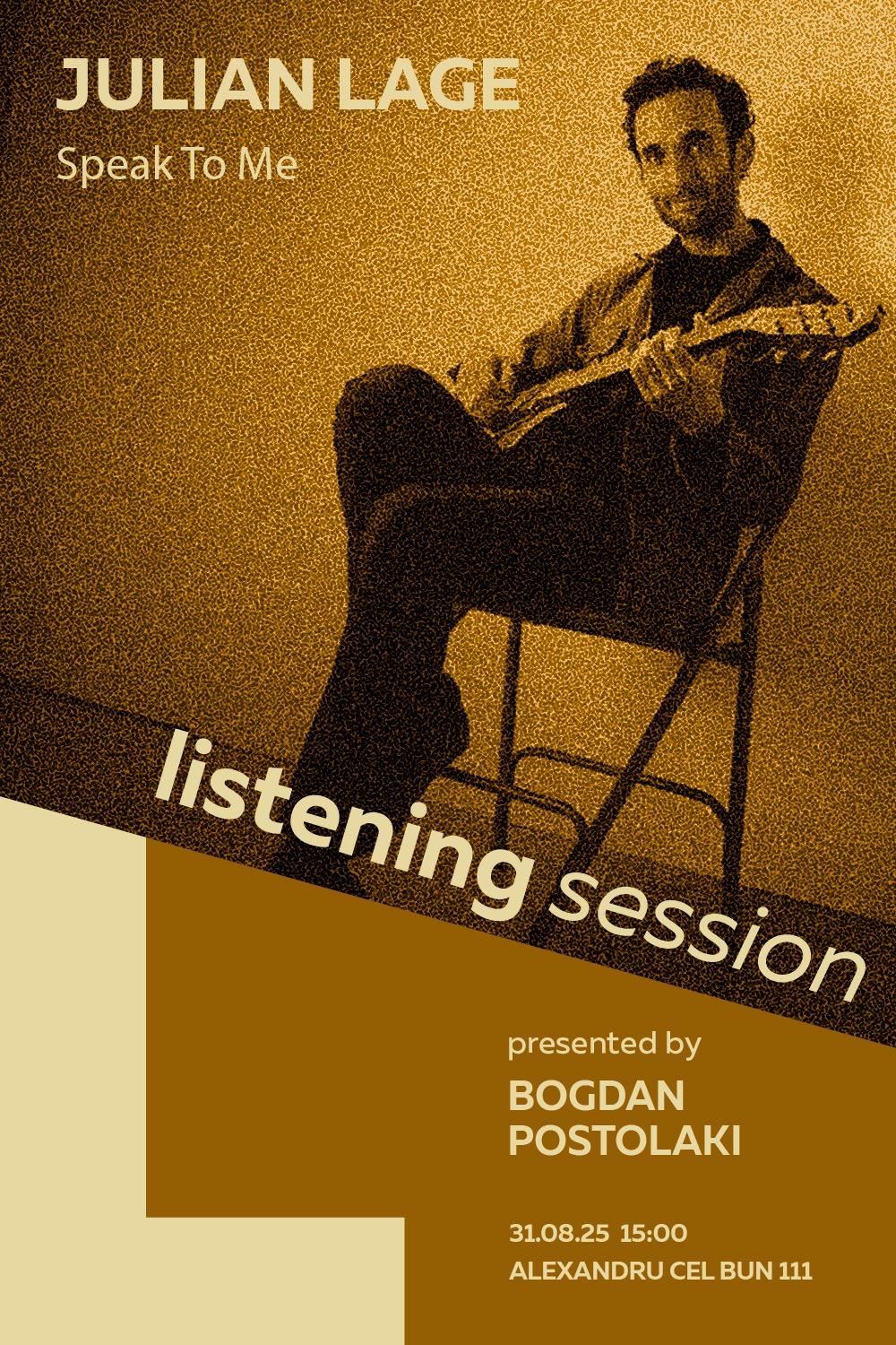 Listening Session - Speak To Me by Julian Lage