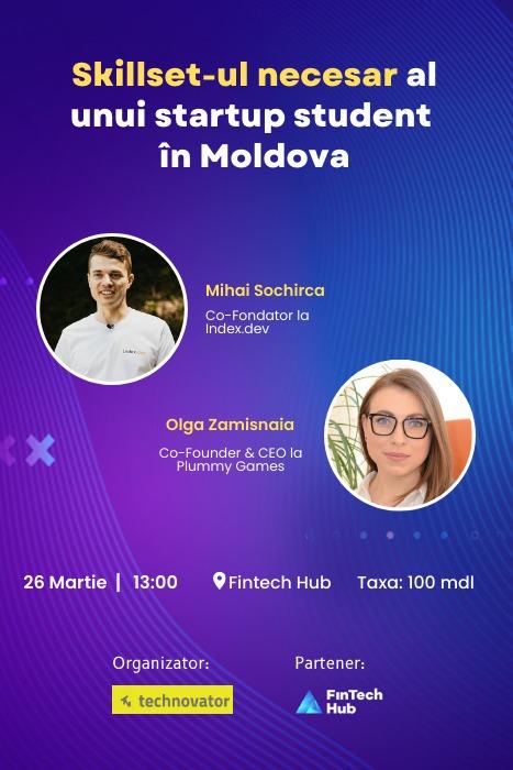 Skillset-ul unui s﻿tartup student în Moldova